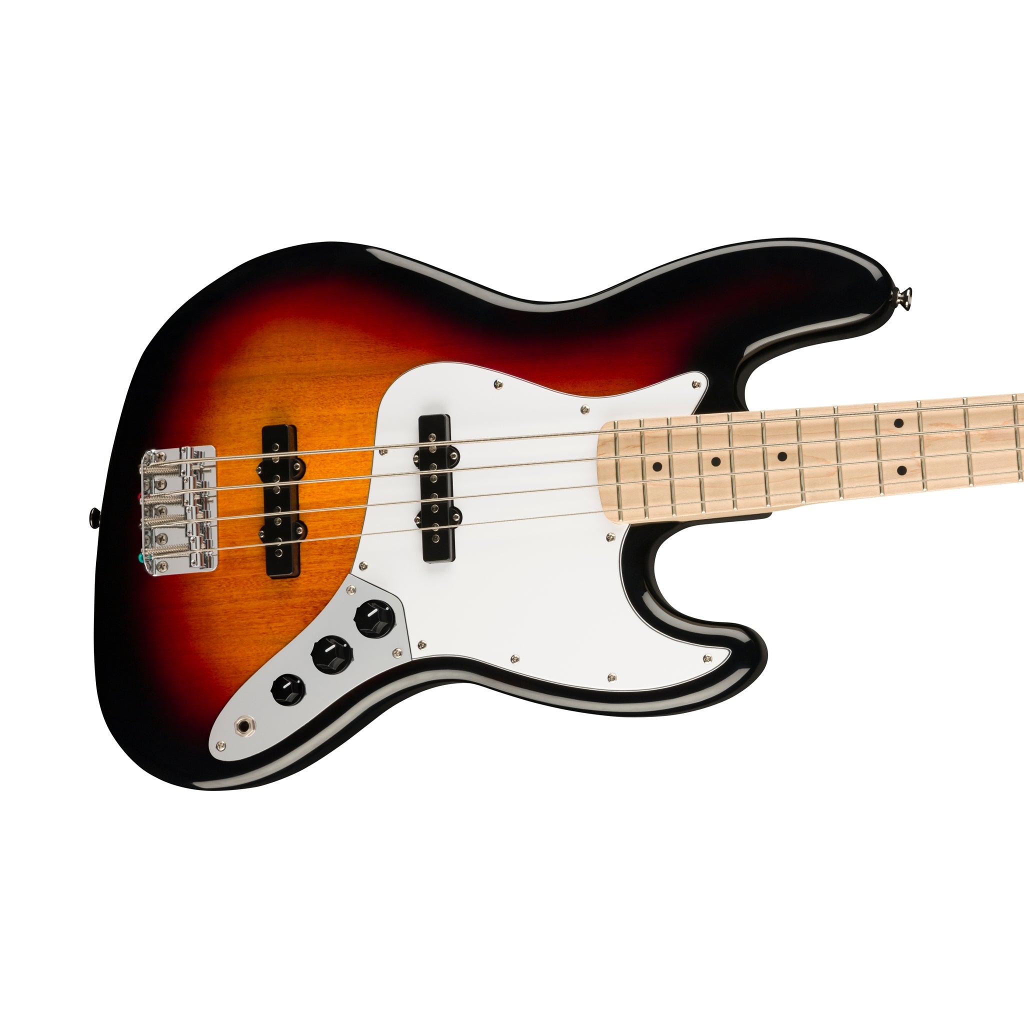 Squier Affinity Series Jazz Bass Guitar, Maple FB, 3-Color