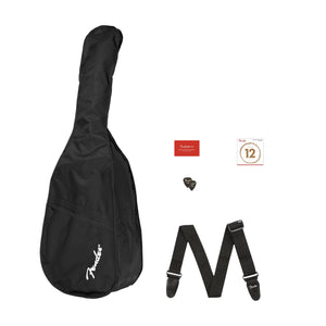 Fender CC-60S Concert Acoustic Guitar Pack, Black