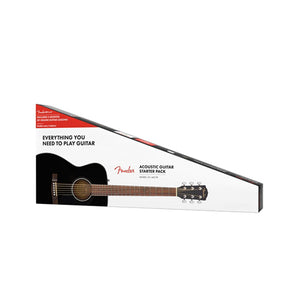 Fender CC-60S Concert Acoustic Guitar Pack, Black