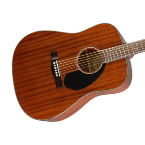 Fender CD-60S Dreadnought Acoustic Guitar, Walnut FB, All-Mahogany