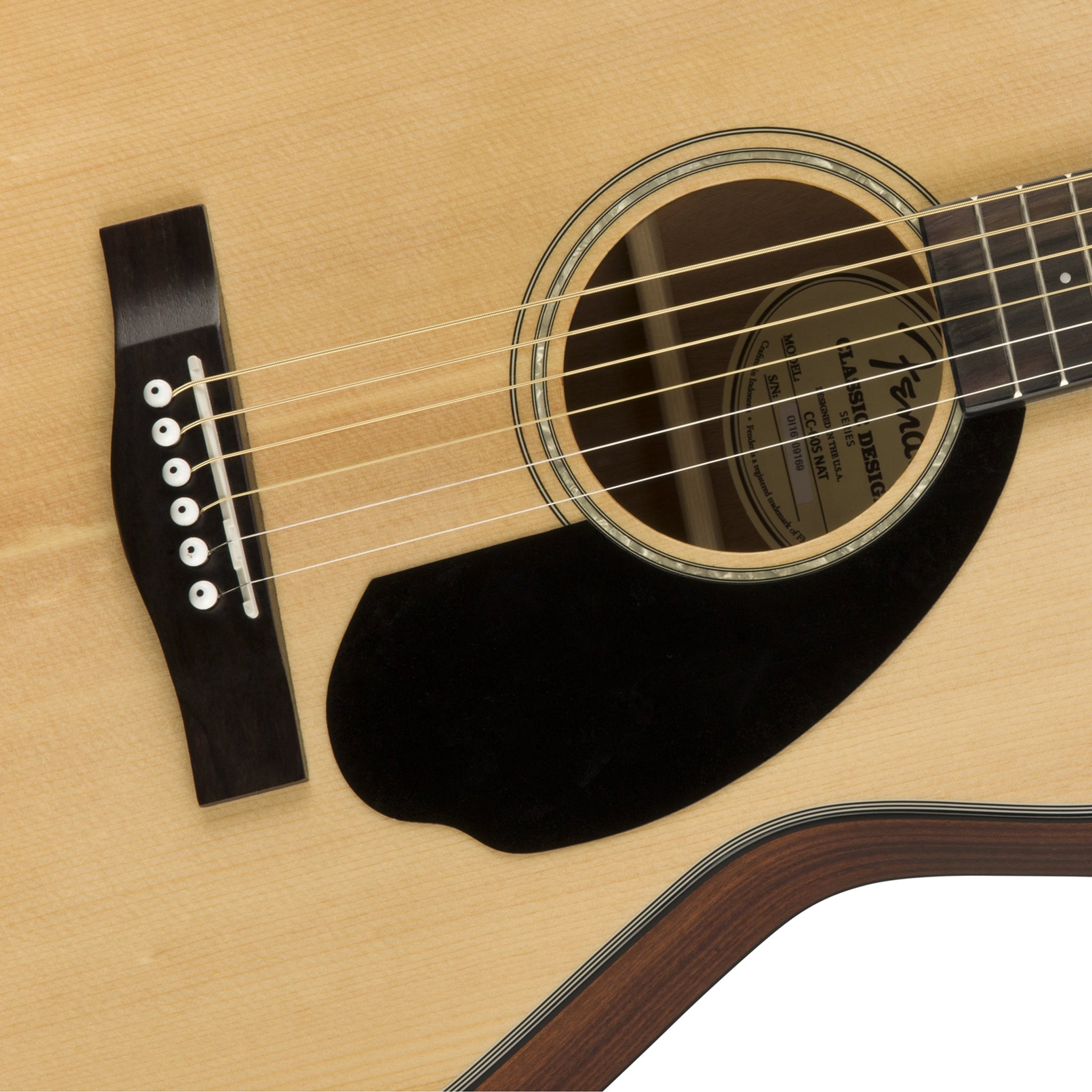 Fender CC-60S Concert Acoustic Guitar, Walnut FB, Natural – Swee Fender CC-60S Concert Acoustic Guitar, Walnut FB, Natural – Swee