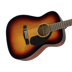Fender CC-60S Concert Acoustic Guitar, Walnut FB, 3-Color Sunburst