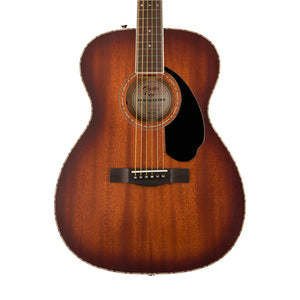 Fender PO-220E Orchestra Electro Acoustic Guitar, Aged Cognac Burst