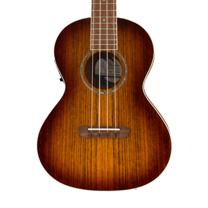 Fender Rincon Tenor Acoustic-Electric Ukulele w/Bag, Walnut FB, Aged Cognac Burst