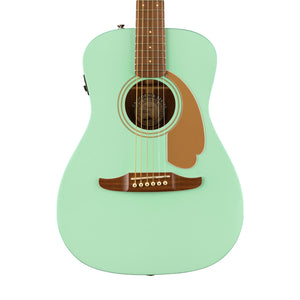 Fender FSR California Malibu Player Small-Bodied Acoustic Guitar, Walnut FB, Surf Green
