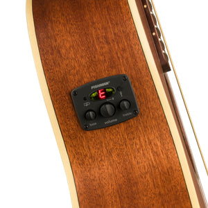 Fender FSR California Newporter Player Medium-Sized Acoustic Guitar, Walnut FB, All-Mahogany