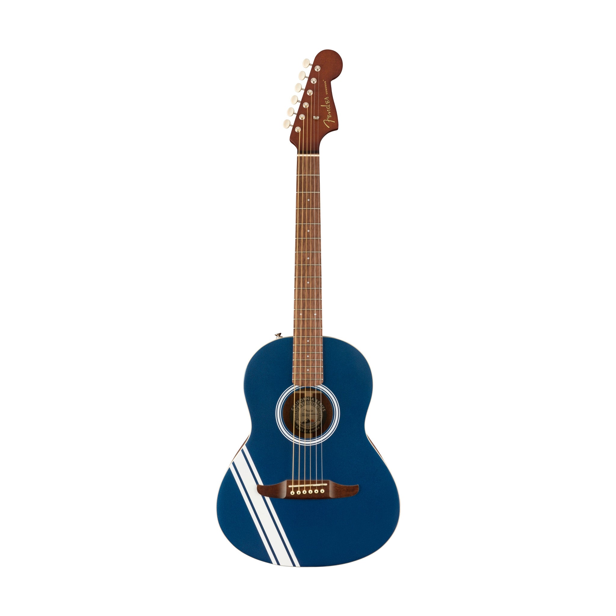 Fender FSR Sonoran Mini Acoustic Guitar w/Competition Stripes, Lake Placid Blue