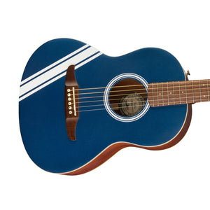 Fender FSR Sonoran Mini Acoustic Guitar w/Competition Stripes, Lake Placid Blue