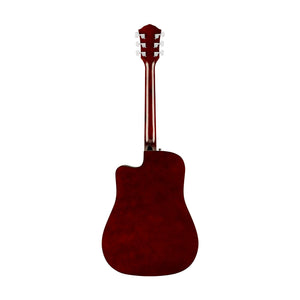 Fender FA-125CE Dreadnought Acoustic Guitar, Walnut FB, Natural