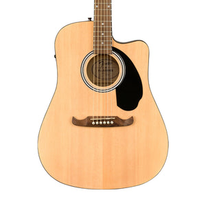 Fender FA-125CE Dreadnought Acoustic Guitar, Walnut FB, Natural