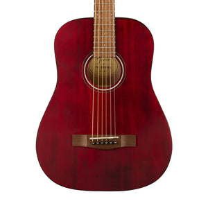 Fender Limited Edition FA-15 3/4 Size Steel String Acoustic Guitar w/ Gig Bag, Red