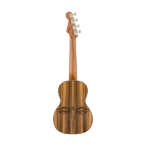 Fender Dhani Harrison Ukulele, Walnut FB, Sapphire Blue