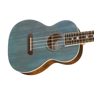 Fender Dhani Harrison Ukulele, Walnut FB, Turquoise