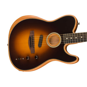 Fender Acoustasonic Player Telecaster Electric Guitar, Shadow Burst (B-Stock)