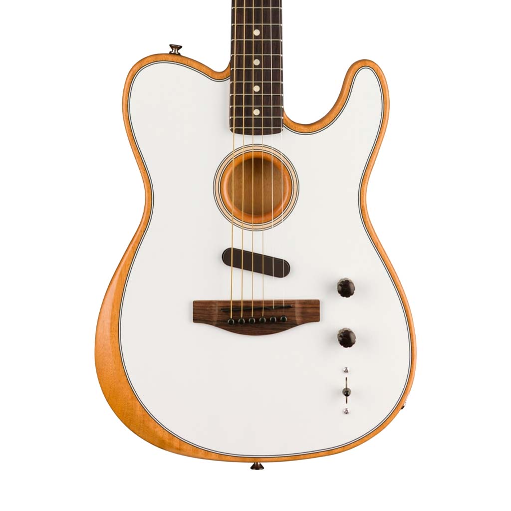 Fender Acoustasonic Player Telecaster Electric Guitar, Arctic