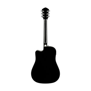 Fender FA-125CE Dreadnought Acoustic Guitar, Walnut FB, Black