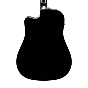 Fender FA-125CE Dreadnought Acoustic Guitar, Walnut FB, Black