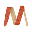 Fender 2.5 inch Limited Edition Leather Guitar Strap, Tangerine