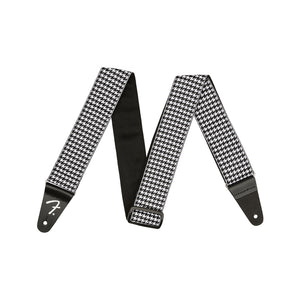 Fender Houndstooth Jacquard Guitar Strap, White