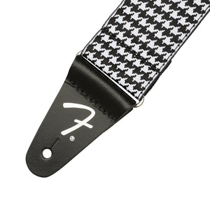 Fender Houndstooth Jacquard Guitar Strap, White