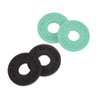Fender Strap Blocks 4 Pack, 2 Black / 2 Surf Green