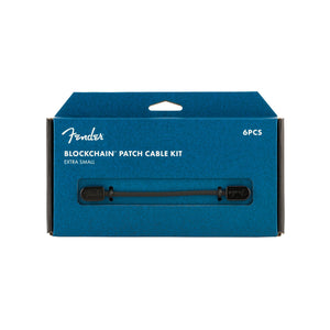 Fender Blockchain Patch Cable Kit, Extra Small, Black