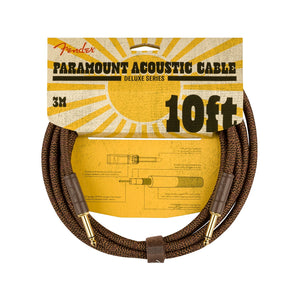 Fender Paramount Acoustic Instrument Cable, 18.6 ft, Brown