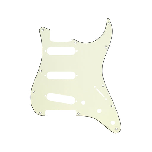 Fender 11-hole Modern-Style Stratocaster Pickguard, SSS, 4-Ply, Mint Green