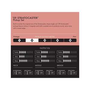 Fender American Vintage 59 Stratocaster Pickups, Set of 3