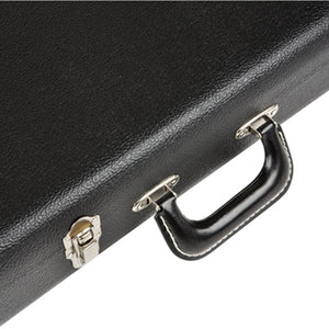 Fender Deluxe Strat/Tele Guitar Case, Black w/ Orange Plush Interior