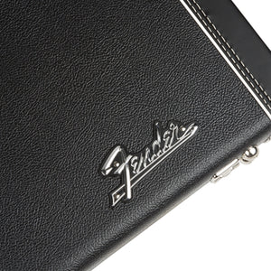 Fender Deluxe Strat/Tele Guitar Case, Black w/ Orange Plush Interior