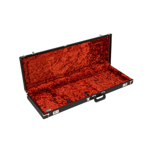 Fender Deluxe Strat/Tele Guitar Case, Black w/ Orange Plush Interior