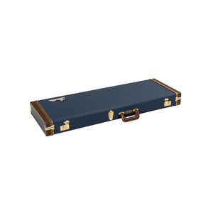 Fender Classic Series Wood Case for Stratocaster/Telecaster Guitars, Navy Blue