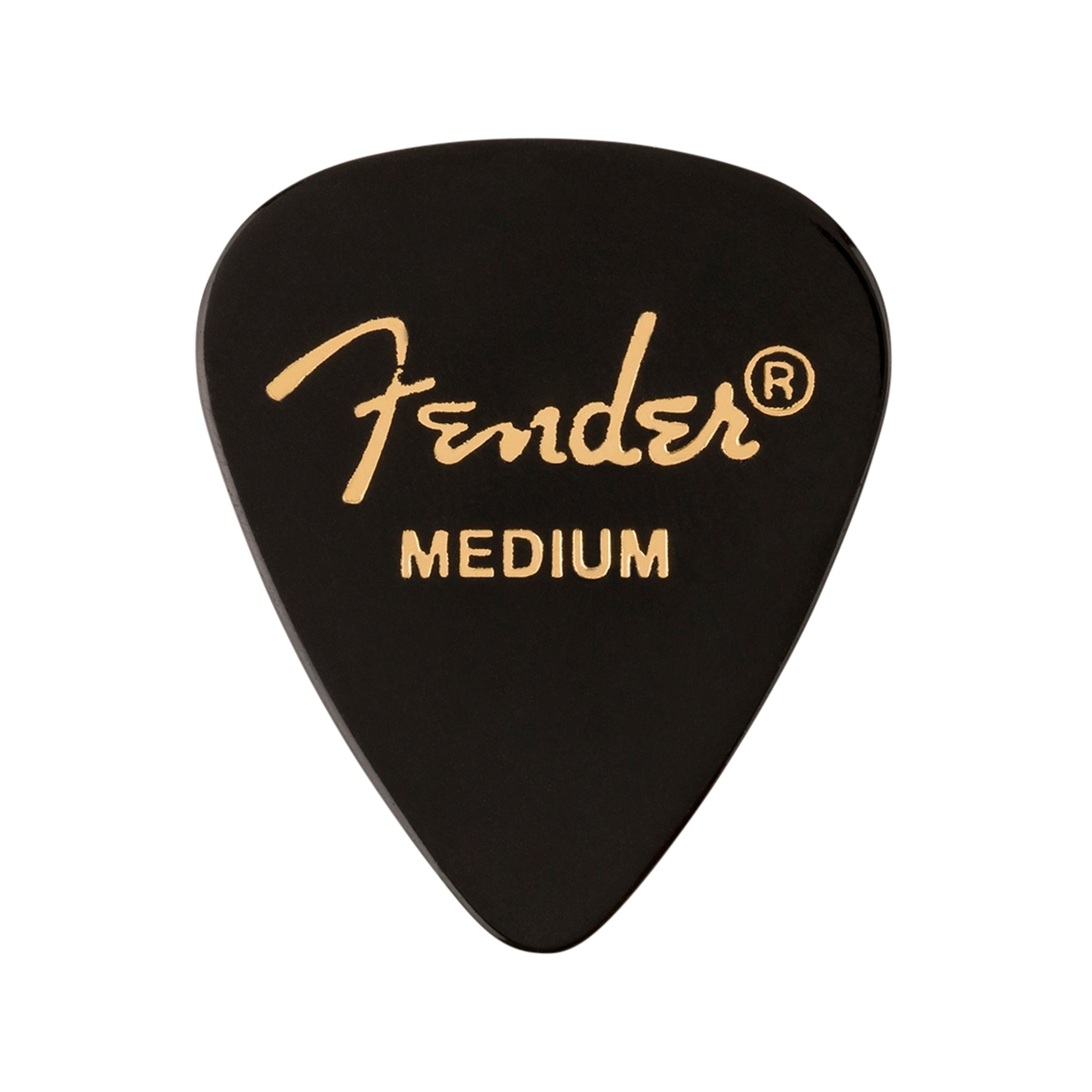 Fender 351 Premium Medium Guitar Pick, Black, 12-Pack