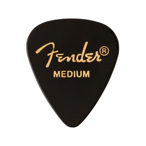Fender 351 Premium Medium Guitar Pick, Black, 12-Pack