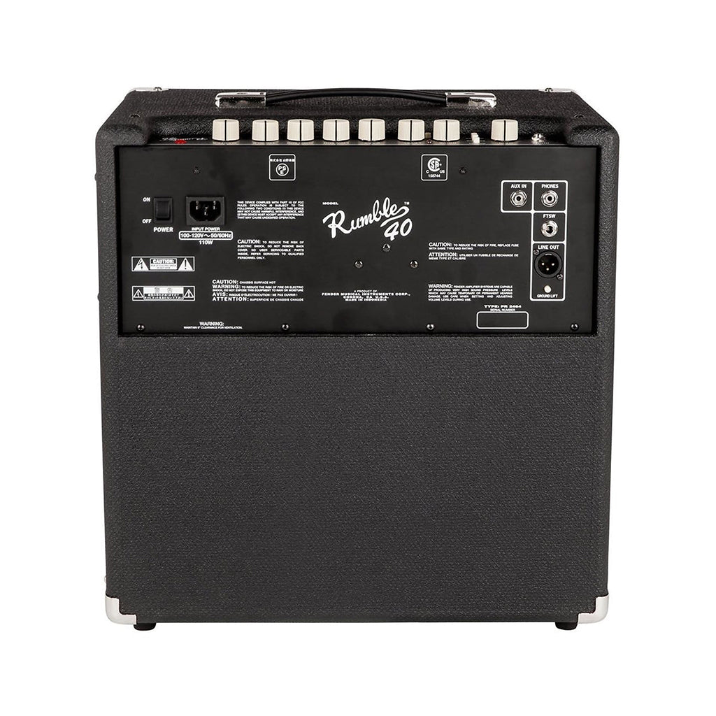 Fender Rumble 40 V3 Bass Combo Amplifier, 230V EU – Swee Lee Singapore