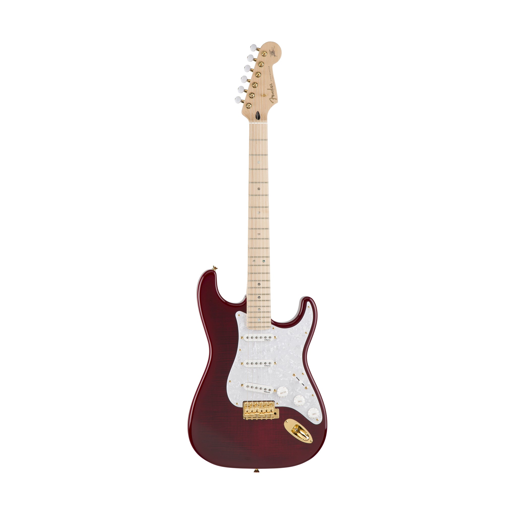 Fender Japan Ritchie Kotzen Signature Stratocaster Electric Guitar, Maple FB, Transparent Red Burst