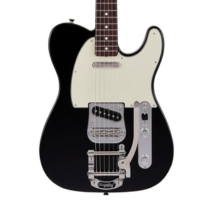 Fender Japan Ltd Ed Traditional 60s Telecaster Electric Guitar w/Bigsby, RW FB, Black