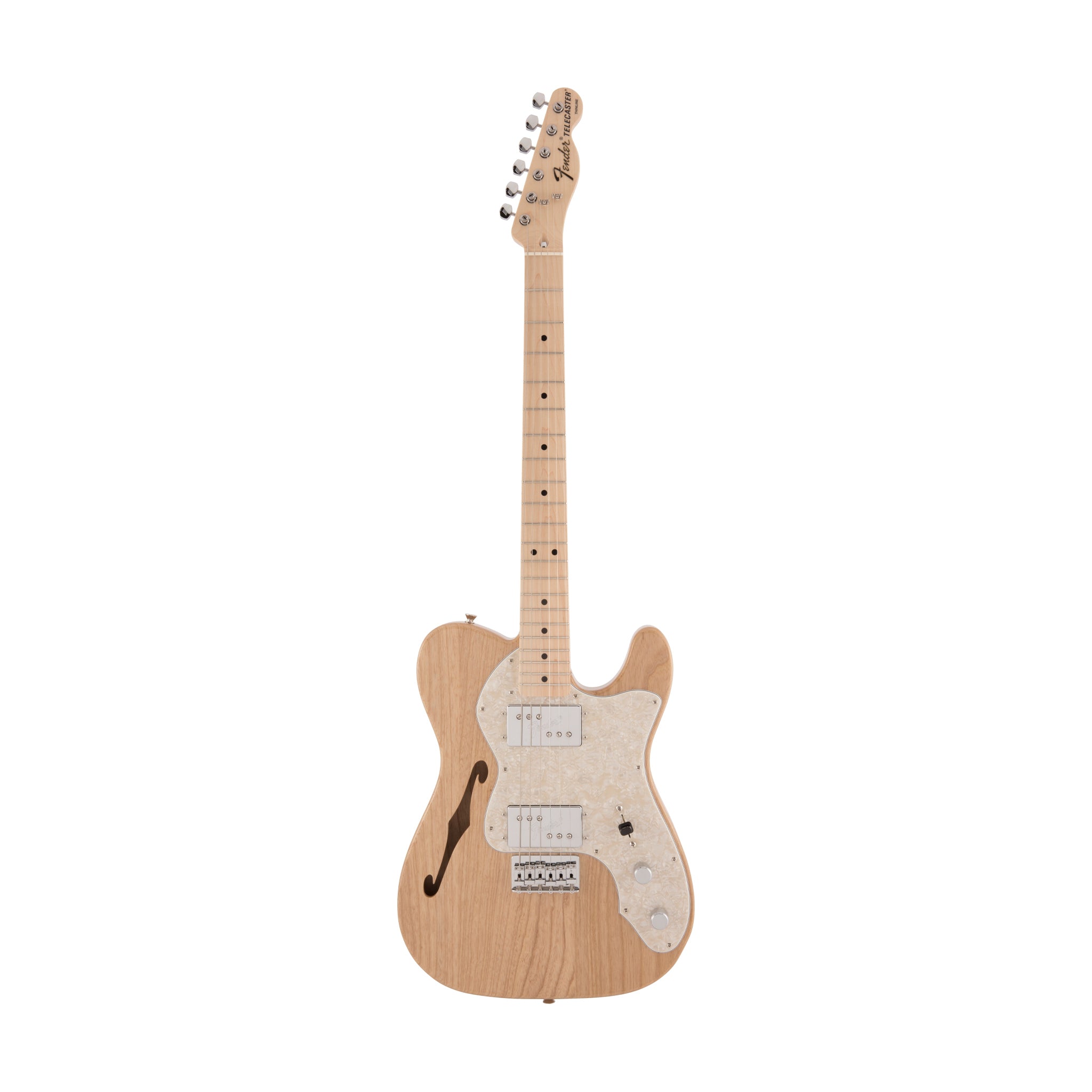 Fender Japan Traditional II 70s Telecaster Thinline Electric Guitar, Maple FB, Natural