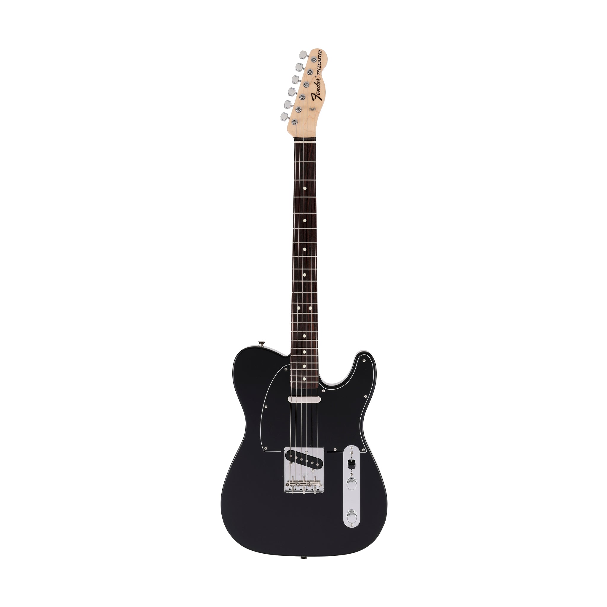 Fender Japan Traditional II 70s Telecaster Electric Guitar, RW FB, Black