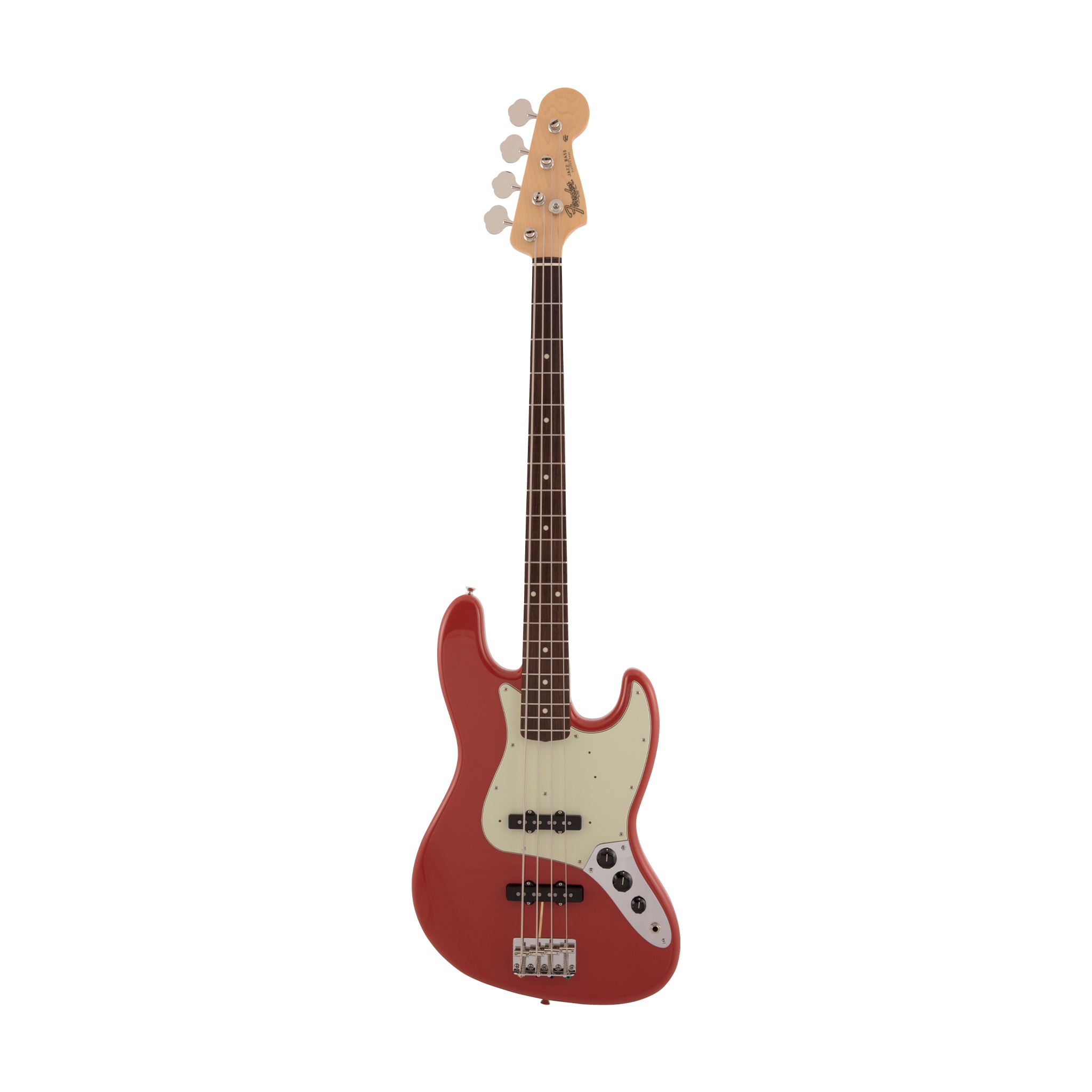 Fender Japan Traditional II 60s Jazz Bass Guitar, RW FB, Fiesta Red
