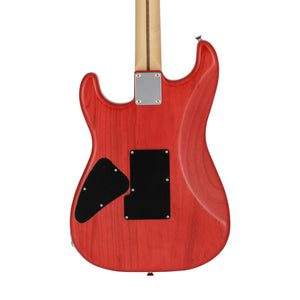 Fender Michiya Haruhata Stratocaster Electric Guitar, Maple FB, Trans Pink