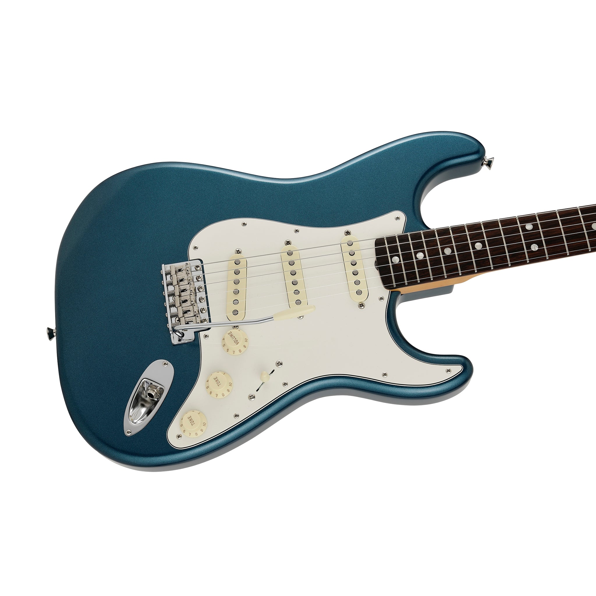 ギター Fender Japan Stratocaster LakePlacidBlue Fender Japan Takashi Kato Stratocaster Electric Guitar, RW FB