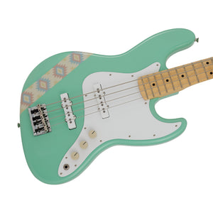 Fender Japan Silent Siren Signature Jazz Bass Guitar, Maple FB, Surf Green