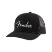 Fender Silver Logo Snapback Hat, Black