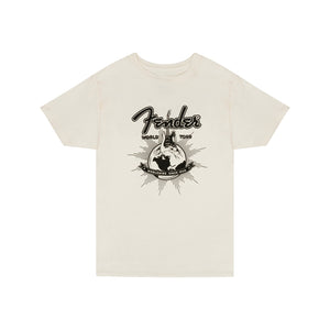 Fender World Tour T-Shirt, Vintage White