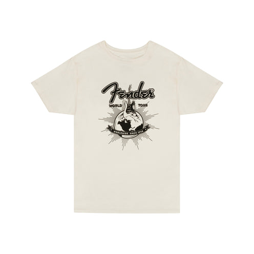 Fender World Tour T-Shirt, Vintage White