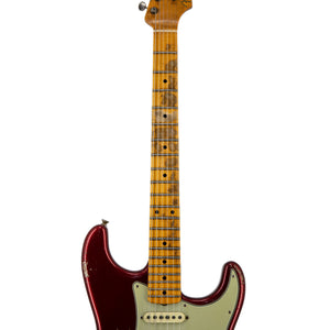 Fender Custom Shop Ltd Ed Andy Hicks Masterbuilt 1962 Stratocaster Relic Guitar, Poison Apple Red