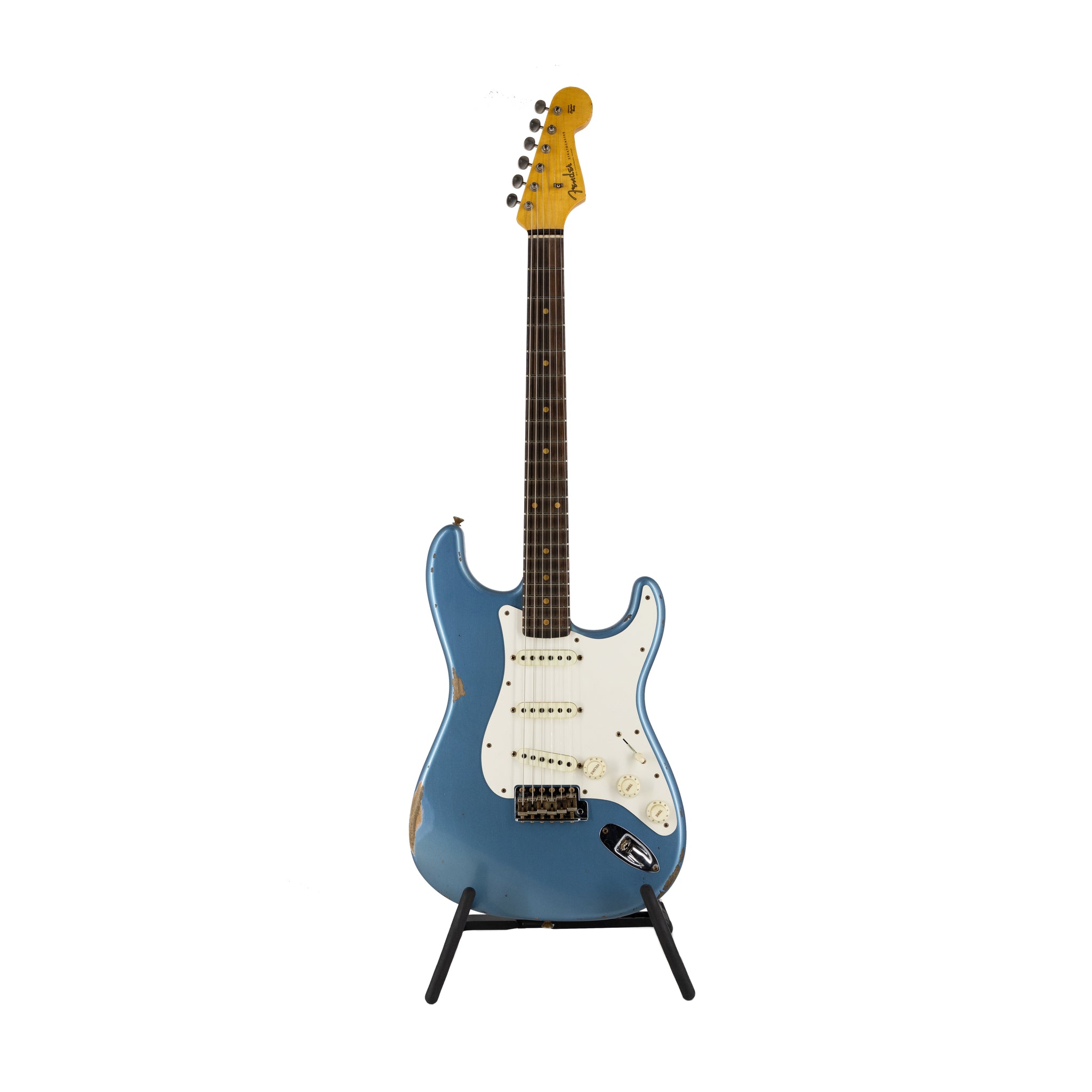 Fender Custom Shop Ltd Ed 1959 Stratocaster Relic Electric Guitar, Faded Aged Lake Placid Blue