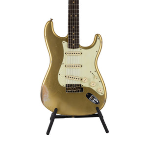 Fender Custom Shop Ltd Ed 1963 Stratocaster Heavy Relic Electric Guitar, Aged Aztec Gold